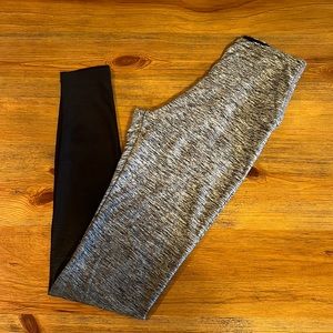 Beyond Yoga Ombré Gray Black Brushed leggings Sz XS Stretch